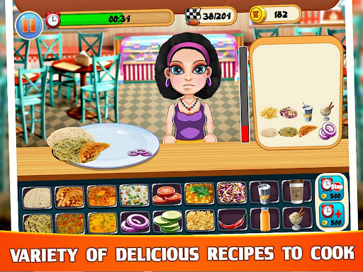 Android application Indian Cooking Madness Game screenshort