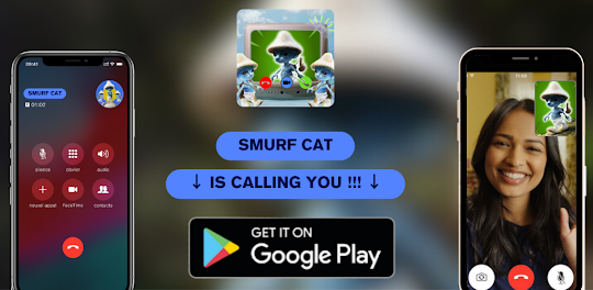 Smurf Cat Fake Call Prank