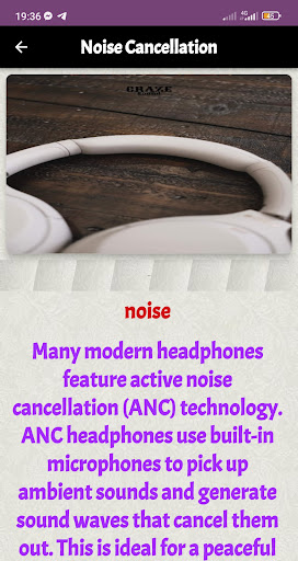 Android application sony xm4 guide screenshort