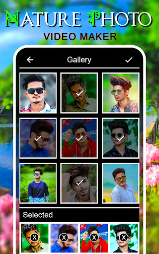 Nature photo video maker songs Screen 3