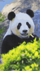 Cross stitch pixel art game