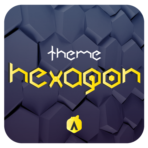 Apolo Hexagon - Theme, Icon pa Laai af op Windows