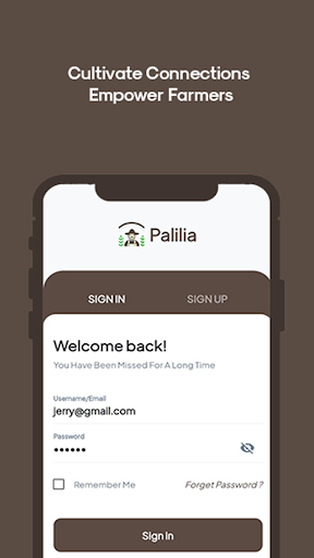 Android application Palilia screenshort