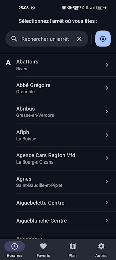 Grenoble Transports Screen 2