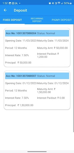 finRize Mobile App Screen 2