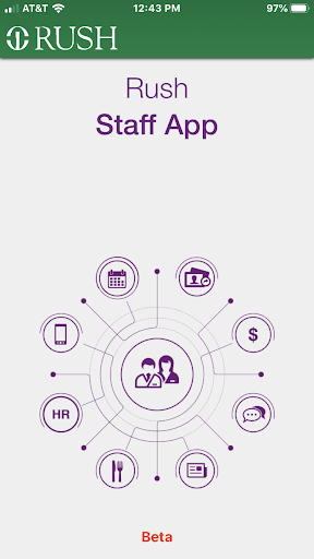 RUSH Staff App Screen 2