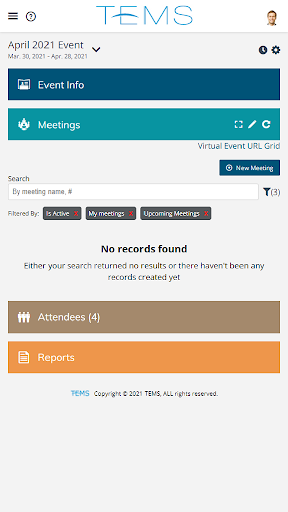 Android application Total Event Management System screenshort