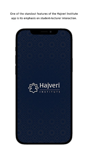 Android application Hajveri Institute screenshort