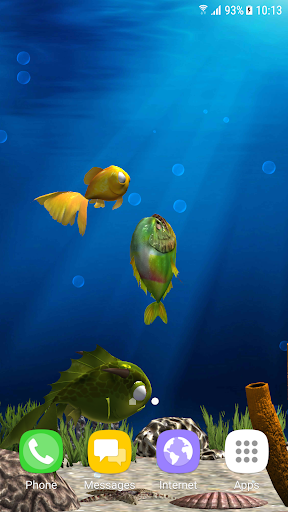 Android application Aquarium Fish 3D Wallpaper screenshort