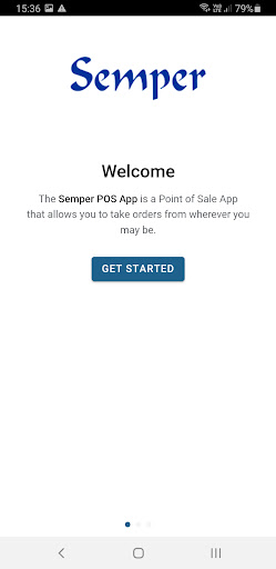 Android application Semper Point of Sale screenshort