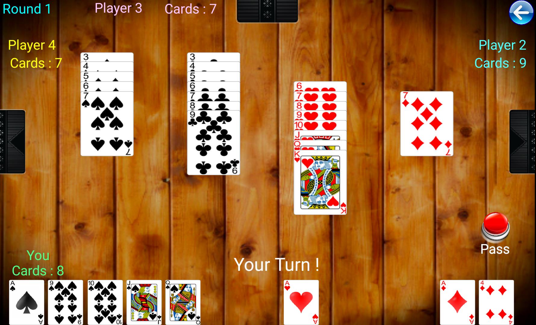 Android application Hearts (7 of Hearts) screenshort