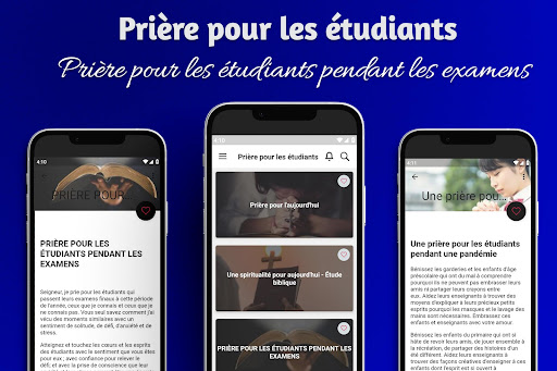 Android application Prière pour les étudiants screenshort