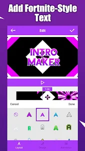 Fort Intro Maker para YouTube