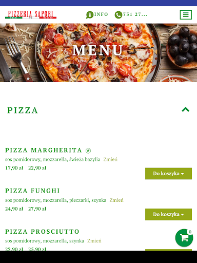Pizzeria Sapori Screen 3