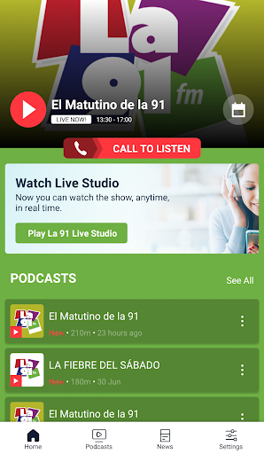 La 91 FM Screen 2