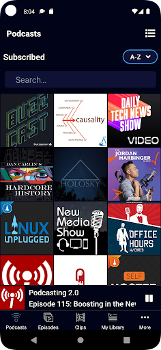 Android application Podverse - Podcast Player screenshort