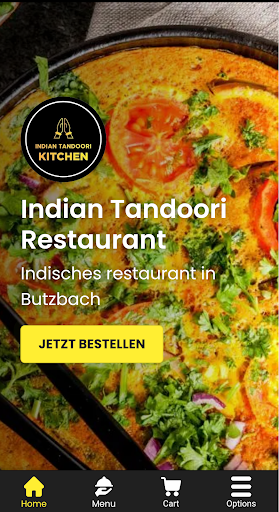 Android application Indian Tandoori Restaurant screenshort