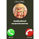 Prank call from barbarian clash icon