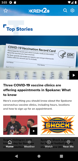 Screenshot of Spokane News from KREM