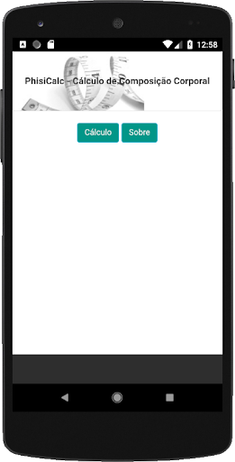 Android application PhisiCalc screenshort