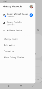 Galaxy Wearable (Samsung Gear) Screenshot
