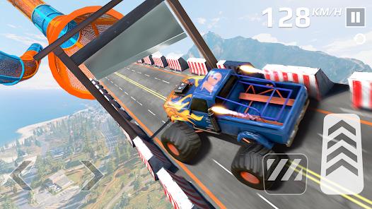 Monster Truck Mega Ramp Stunt androidhappy screenshots 1
