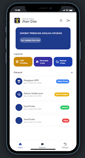 Android application Sihebat Pineasaan screenshort