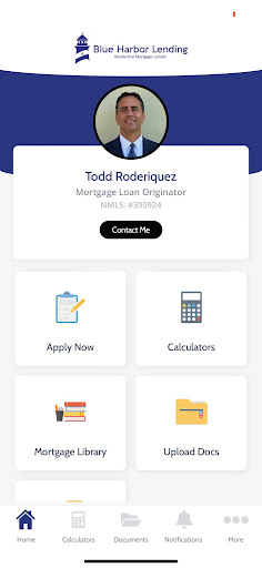Android application Blue Harbor Lending screenshort