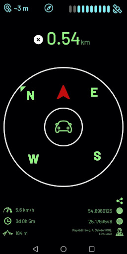 Android application Find Me screenshort