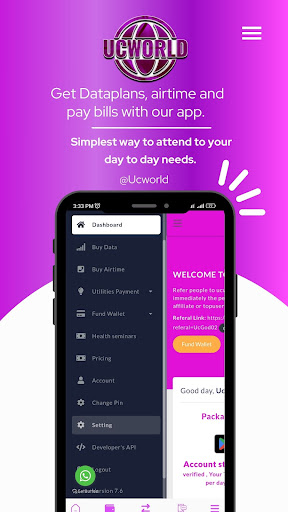 Android application UCWORLD screenshort
