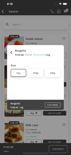 NFC Sweets Screen 3
