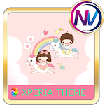 Cover Image of Télécharger Baby love Xperia theme  APK