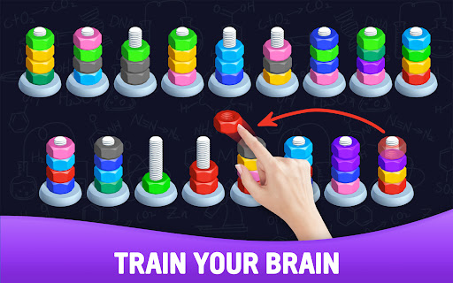 Sort puzzle-Nuts and Bolts