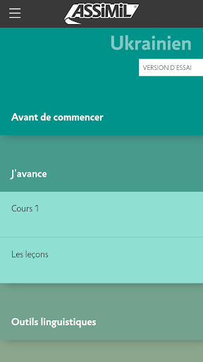 Android application Apprendre Ukrainien Assimil screenshort