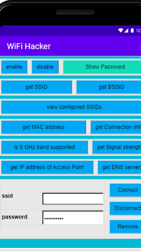 Android application WiFi Hacker - Password Show screenshort