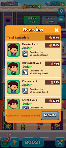 Idle Resturant Extreme Screen 3