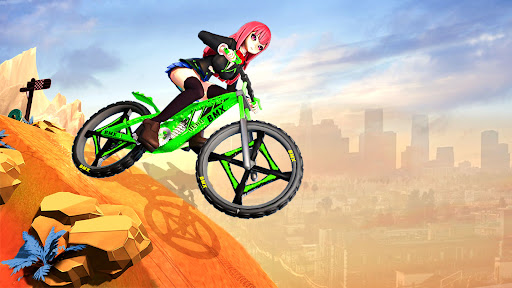 Android application Tricky BMX Track Stunts Racing screenshort