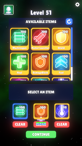 Android application Space Rider screenshort