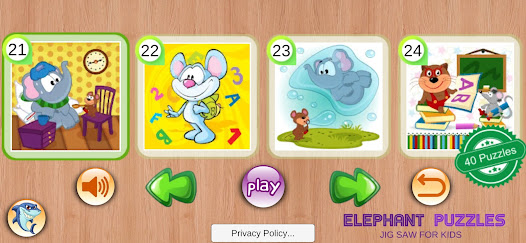 Screenshot 2 Elephant Puzzles Toddler android