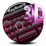 3D Black Keyboard Themes - Black Curved Keyboard icon