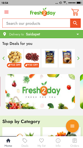 Android application FRESH2DAY screenshort