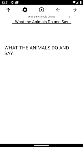 Android application Book, What the Animals Do and screenshort