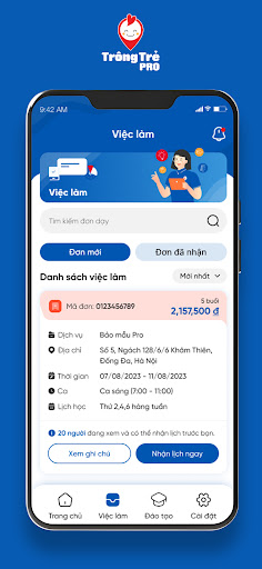 Trông trẻ Pro 2024 (giáo viên) Screen 2