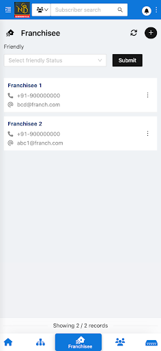 NSB MANAGER Screen 3