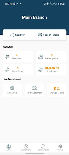 Android application Engage Merchant screenshort
