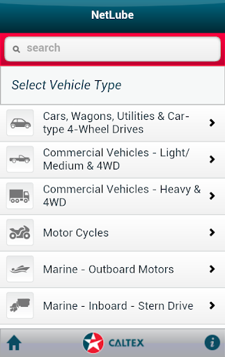 Android application NetLube Caltex New Zealand screenshort