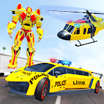 Cover Image of Download Police Limo Dino Robot Fight 1.1 APK