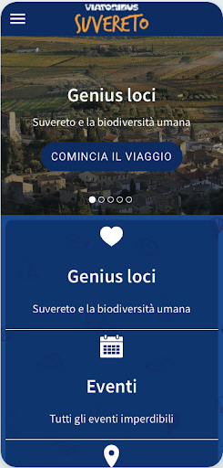 Android application Suvereto - la guida ufficiale screenshort