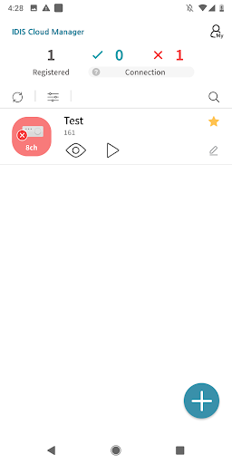IDIS Cloud Manager Screen 2