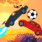 Pixel Boost League - 2D Rocket Powered Car Soccer Apk